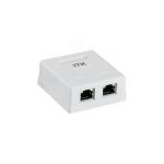 ITK Настенная инф. розетка RJ45 кат. 6 FTP 2-порт
