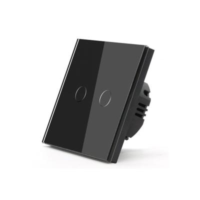Smart WiFi настенный Выключатель двухклавишный, чёрный цвет артикул: T3UK2C