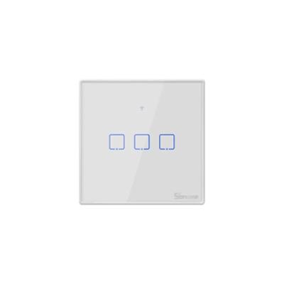 Smart WiFi настенный Выключатель трехклавишный,  белый цвет артикул: T0UK3C
